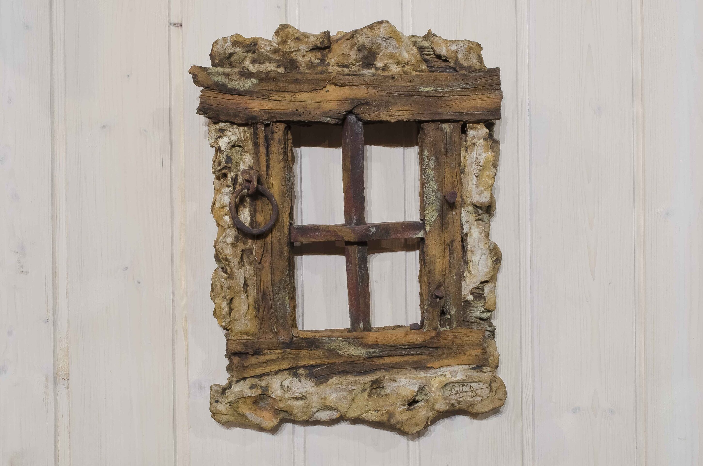 Reja en cruz de cerámica artística - 2